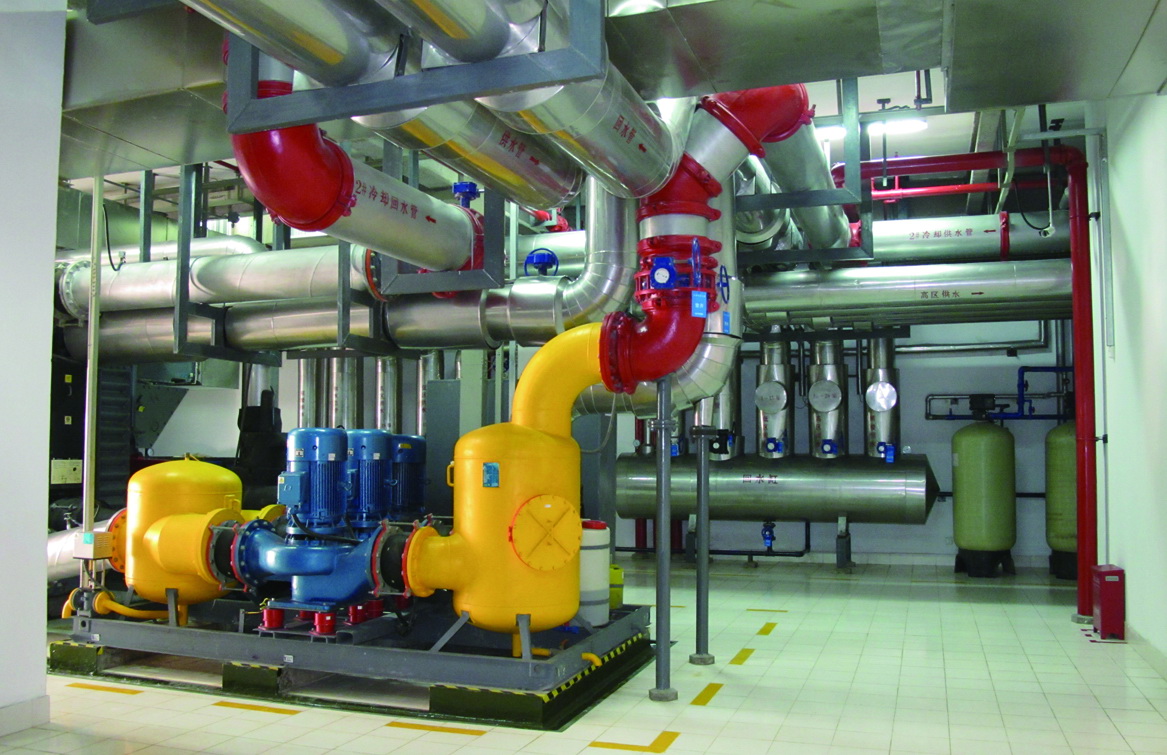 蕪湖時代金融中心空調(diào)機房管道、支架安裝